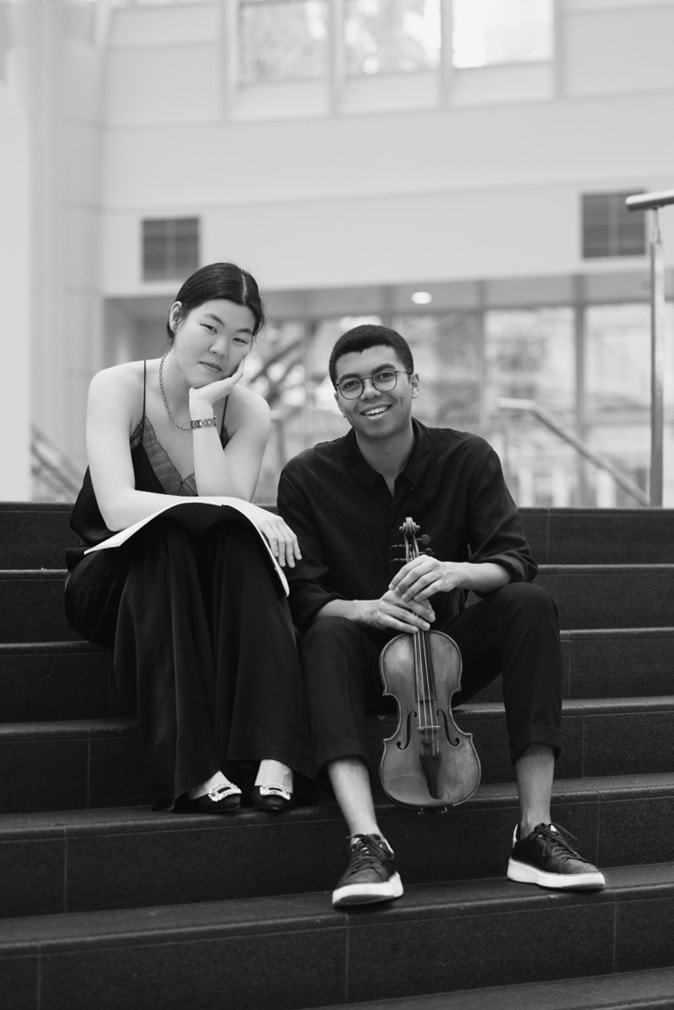 Tracy Tang (piano) and Grant Houston (violin)