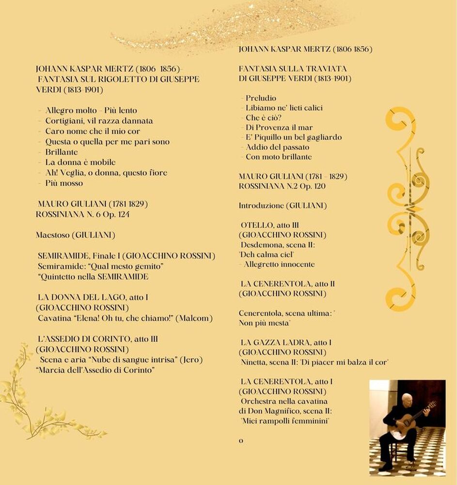 Repertoire presented by Federico Quercia